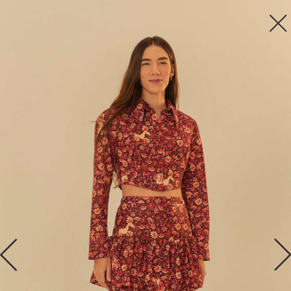 NWT FARM Rio Daisy Print Shirt | M